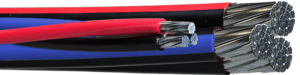 RWU90 1000V CSA - 3 Twisted Aluminum Conductors